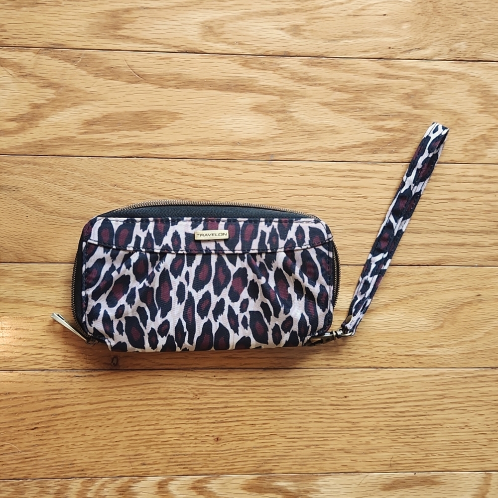 Leopard print clutch/wallet